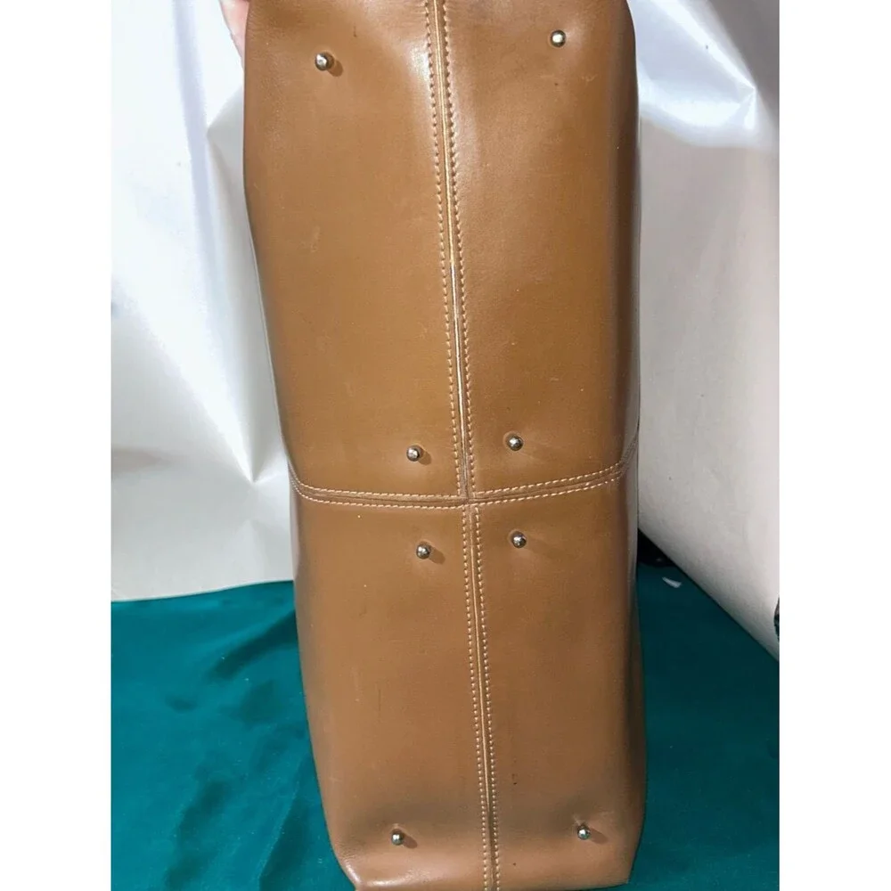 Gianni Chiarini Firenze Giuditta EUC Italian Made Tan Cognac Leather Tote
